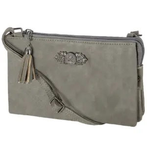 Dirndltasche mit Ornament ~ dunkelgrau