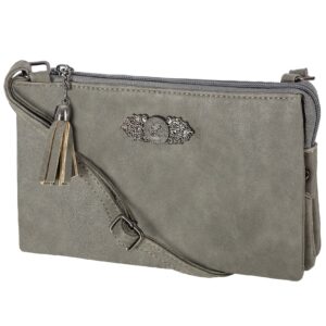Dirndltasche mit Ornament ~ dunkelgrau
