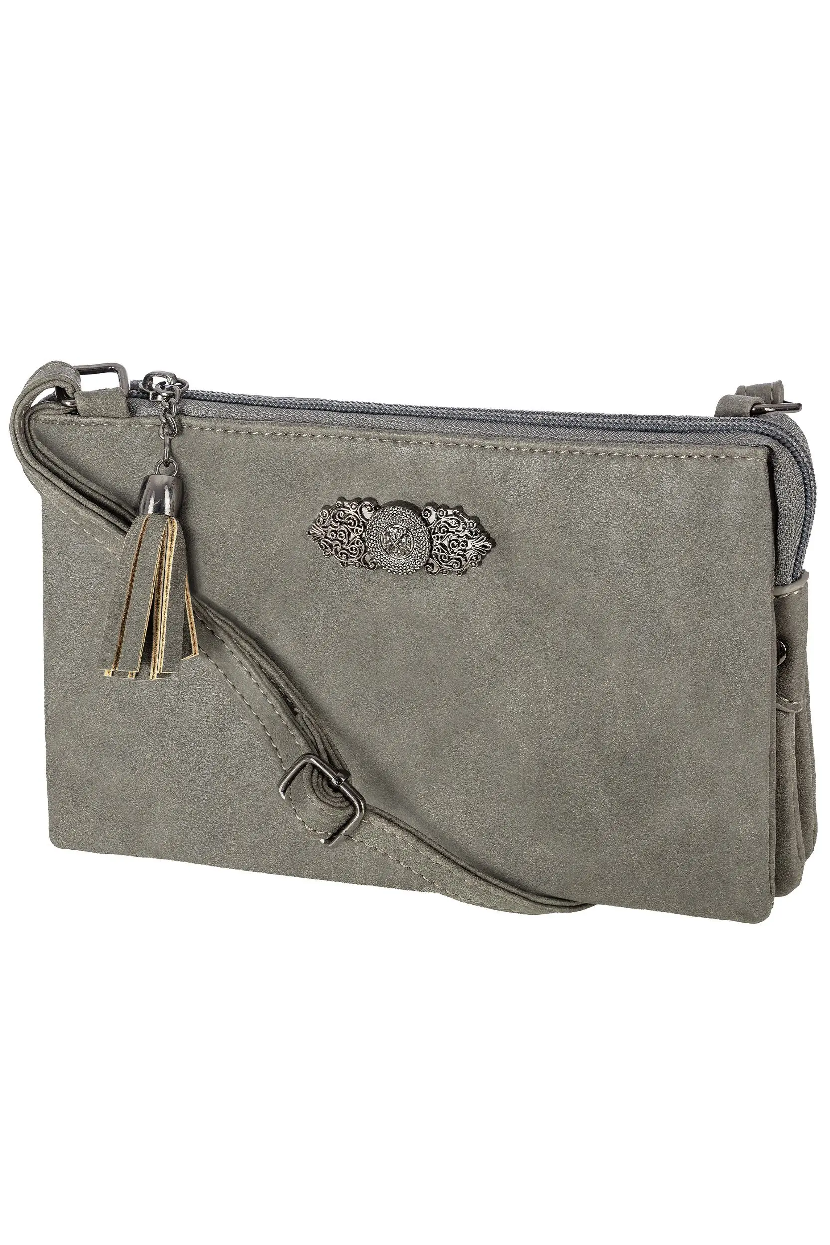 Dirndltasche mit Ornament ~ dunkelgrau