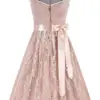 Midi Dirndl 70 cm altrosa creme Astrid 015867 ~ 36