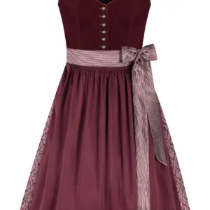 Dirndl ISABELL (65 cm) ~ 30 ~ dunkelrot