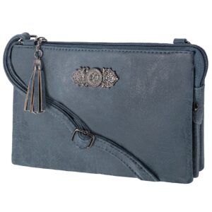 Dirndltasche mit Ornament ~ dunkelblau