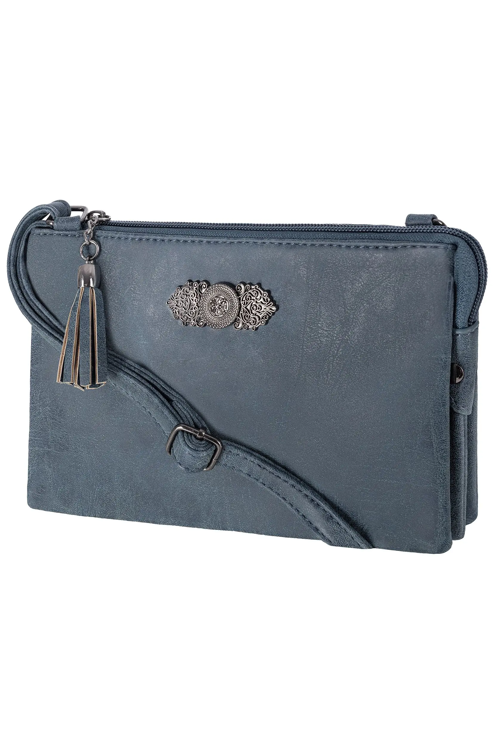 Dirndltasche mit Ornament ~ dunkelblau