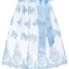 Dirndlschürze ELISA (65 cm) ~ hellblau ~ S