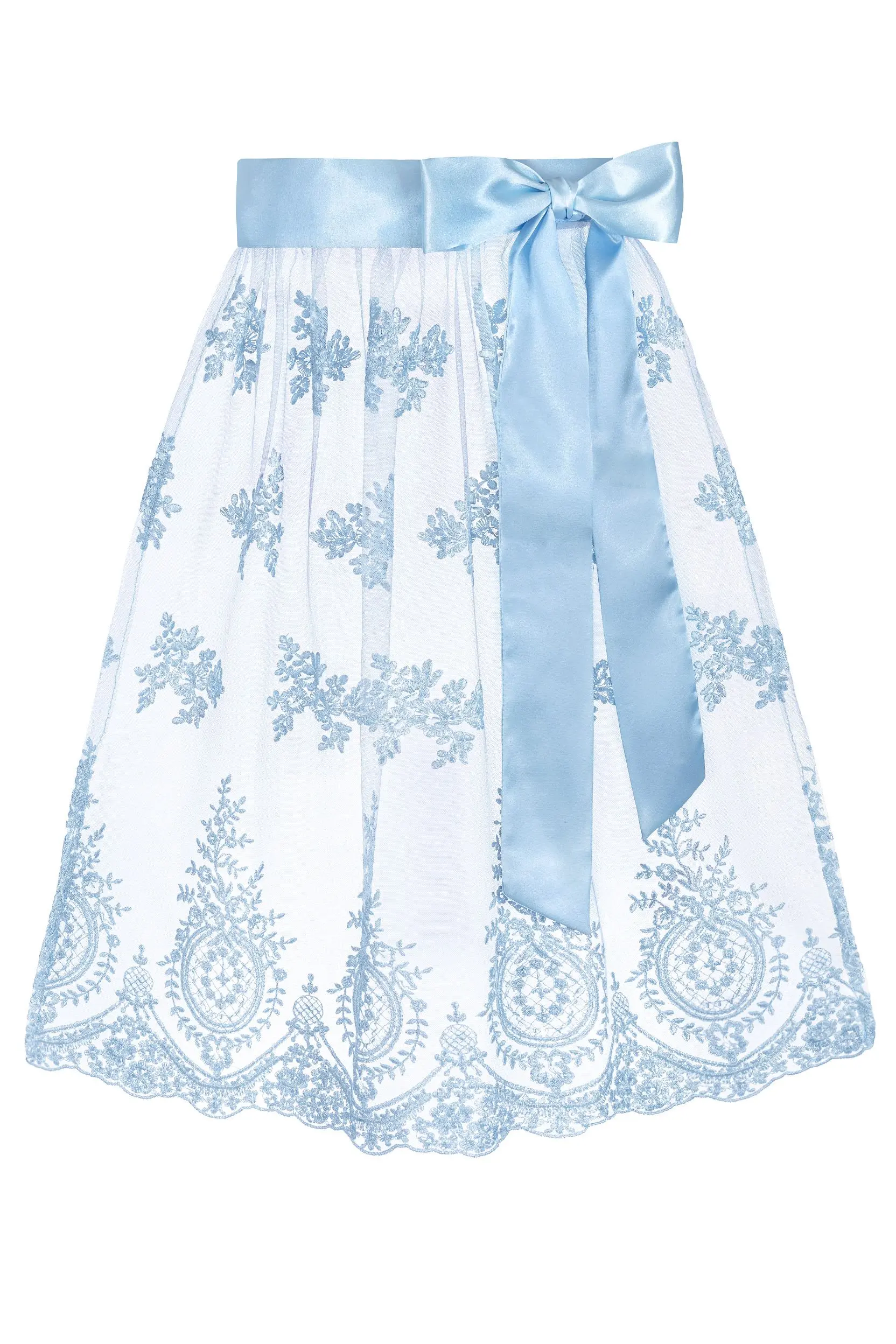 Dirndlschürze ELISA (65 cm) ~ S ~ hellblau