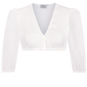Dirndlbluse MATHILDA ~ 44 ~ weiß