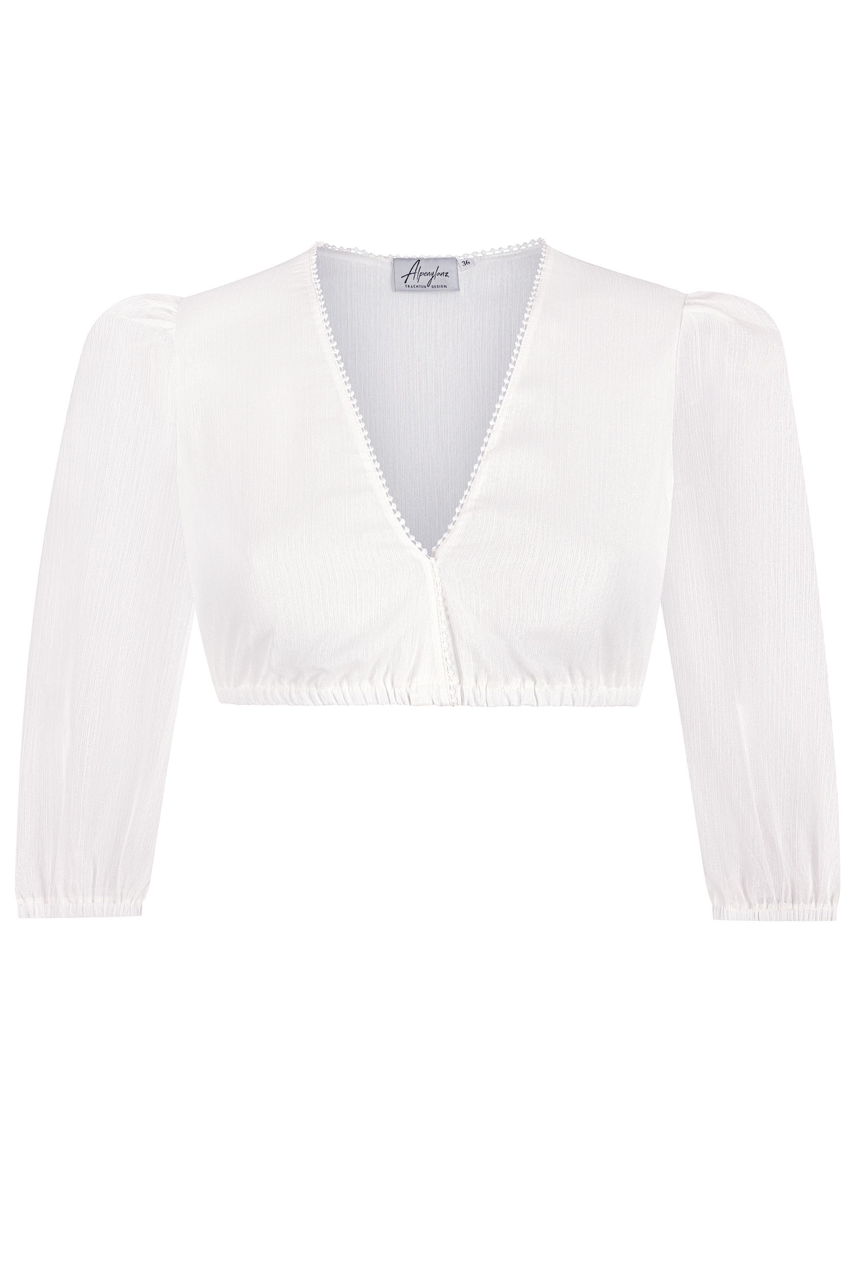 Dirndlbluse MATHILDA ~ 36 ~ weiß