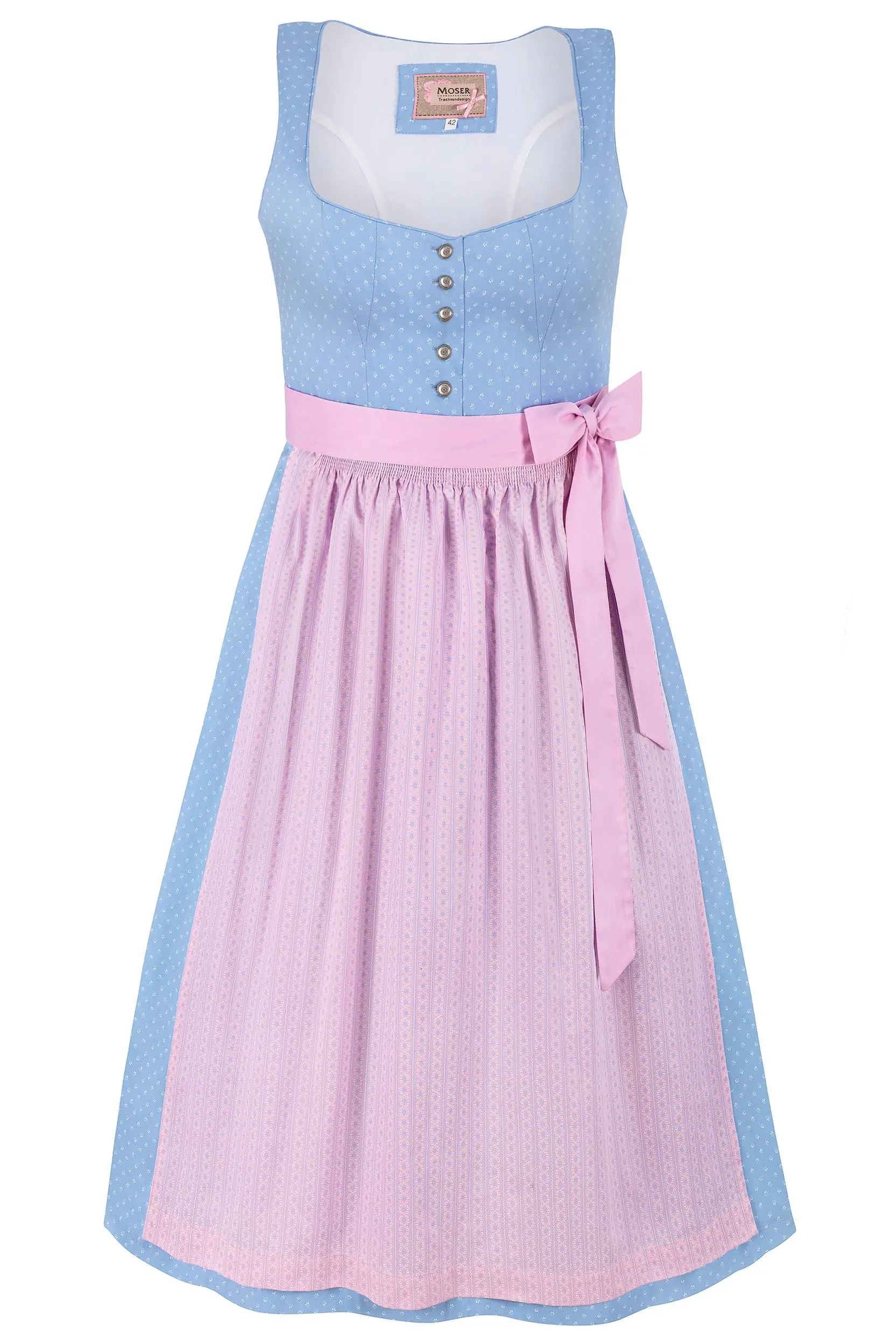 Dirndl LISA (90 cm) ~ 38 ~ hellblau