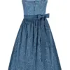 Dirndl DANIELA (80 cm) ~ 42 ~ blaugrau