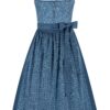 Dirndl DANIELA (80 cm) ~ 42 ~ blaugrau