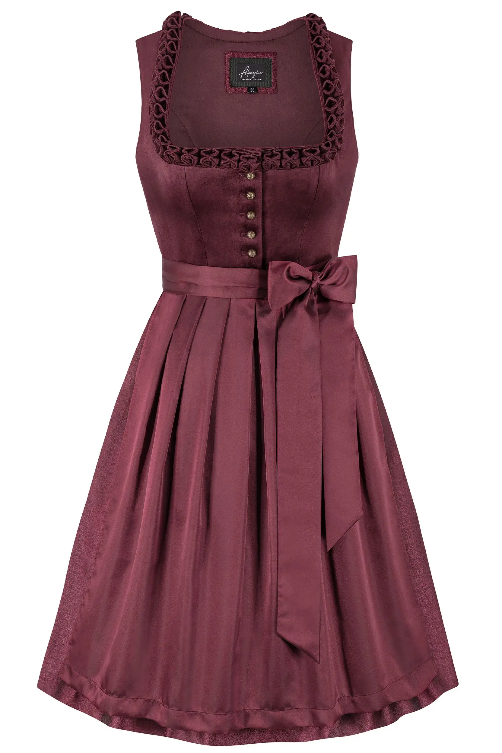 Dirndl FIOLA ~ 30 ~ dunkelrot