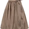 Dirndlschürze TAFT (70 cm) ~ taupe ~ S