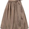 Dirndlschürze TAFT (70 cm) ~ taupe ~ S