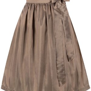 Dirndlschürze TAFT (70 cm) ~ taupe ~ S