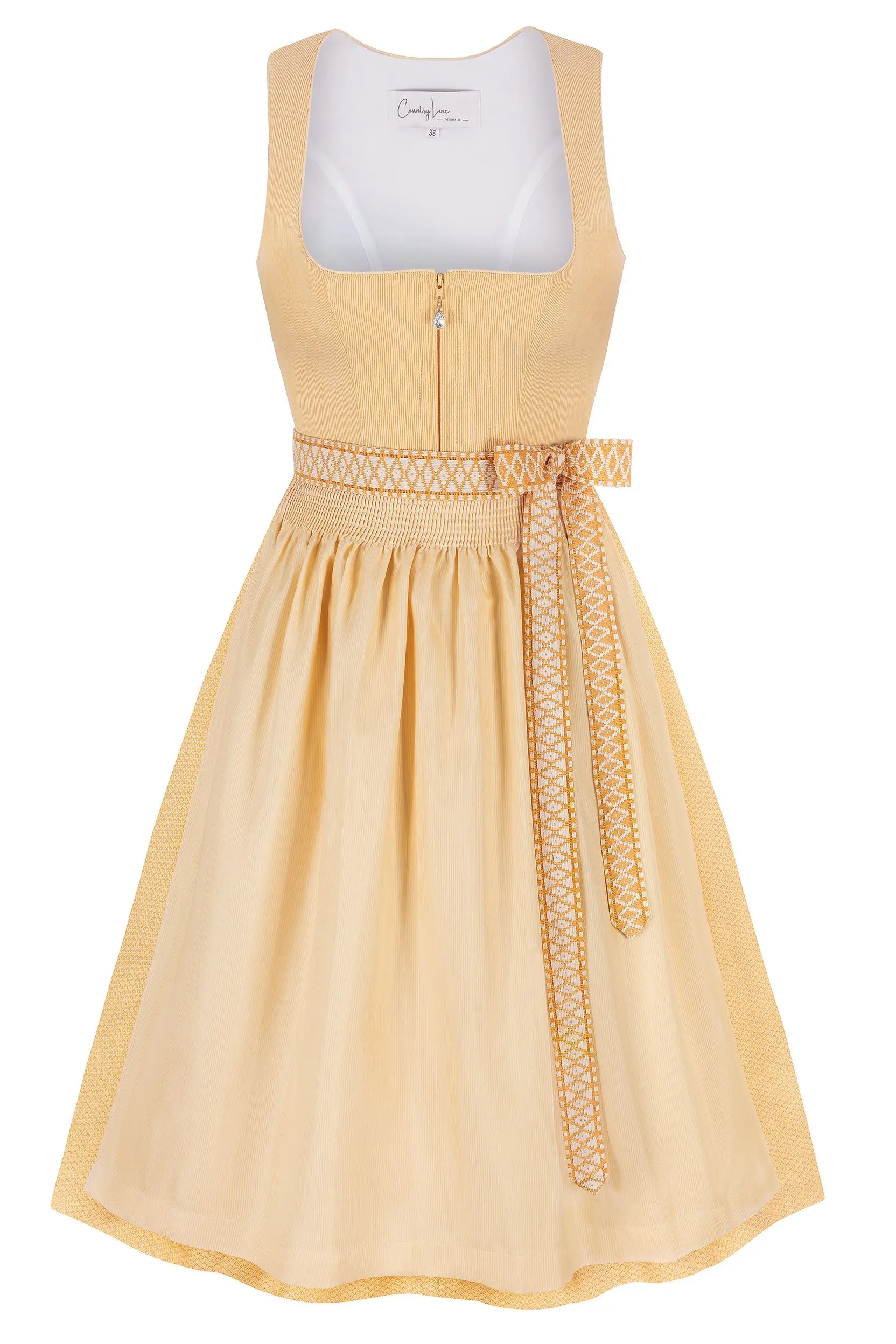 Dirndl AABACHSEE (70 cm) ~ 36 ~ gelb