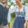 Dirndl STEINFELD (70 cm) marine ~ 38 ~ dunkelblau