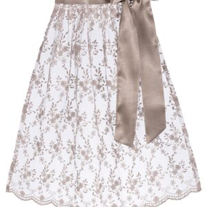 Dirndlschürze ELISA (65 cm) ~ taupe ~ S