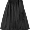 Dirndlschürze TAFT (70 cm) ~ schwarz ~ XL