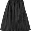 Dirndlschürze TAFT (70 cm) ~ schwarz ~ XL