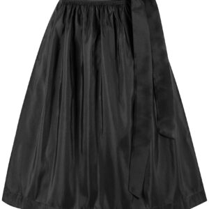 Dirndlschürze TAFT (70 cm) ~ schwarz ~ XL