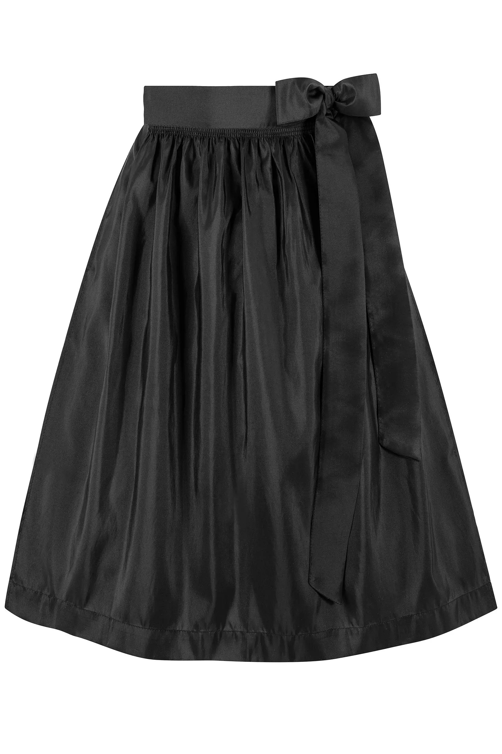 Dirndlschürze TAFT (70 cm) ~ schwarz ~ XL