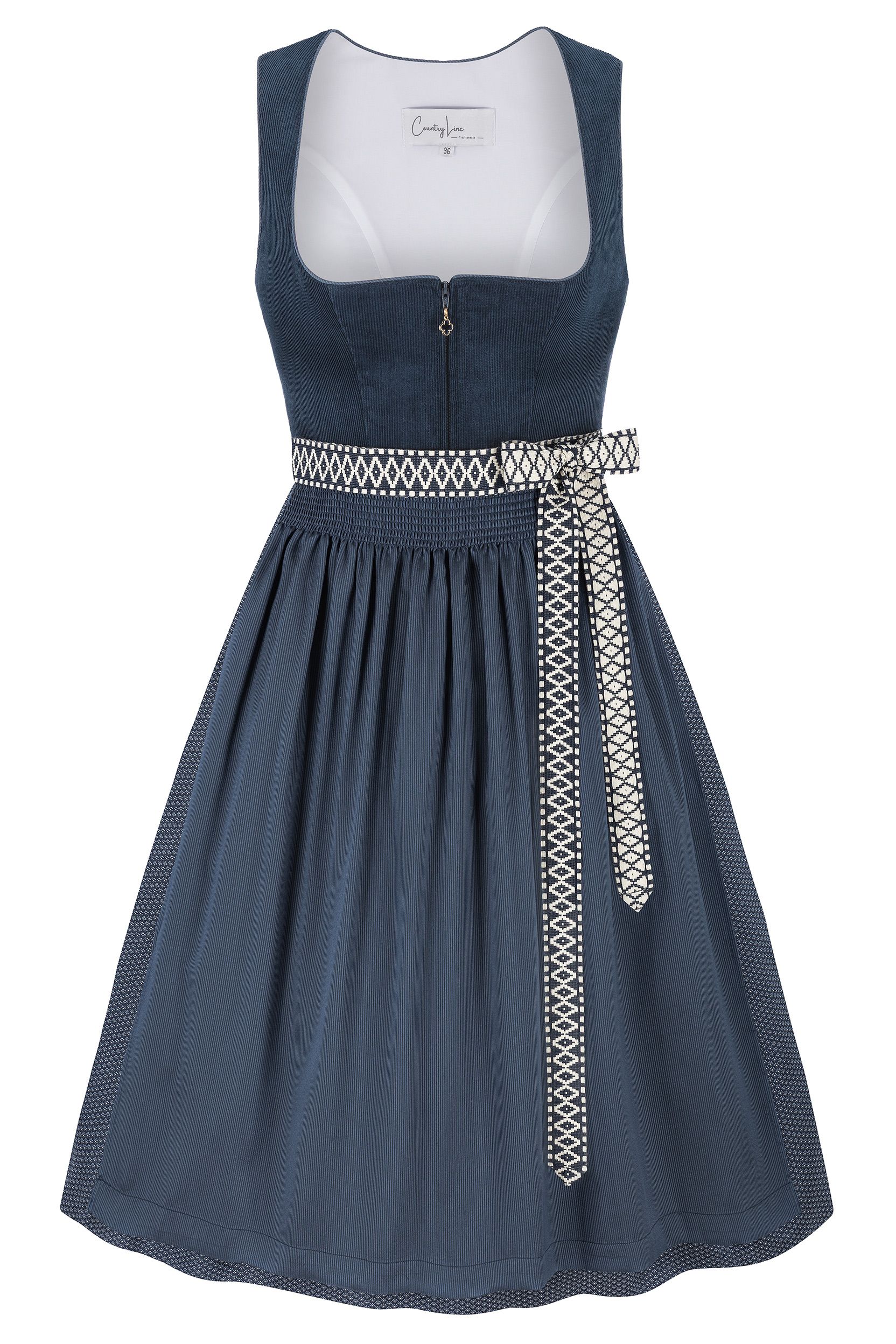 Dirndl ACHENSEE (70 cm) ~ 40 ~ dunkelblau