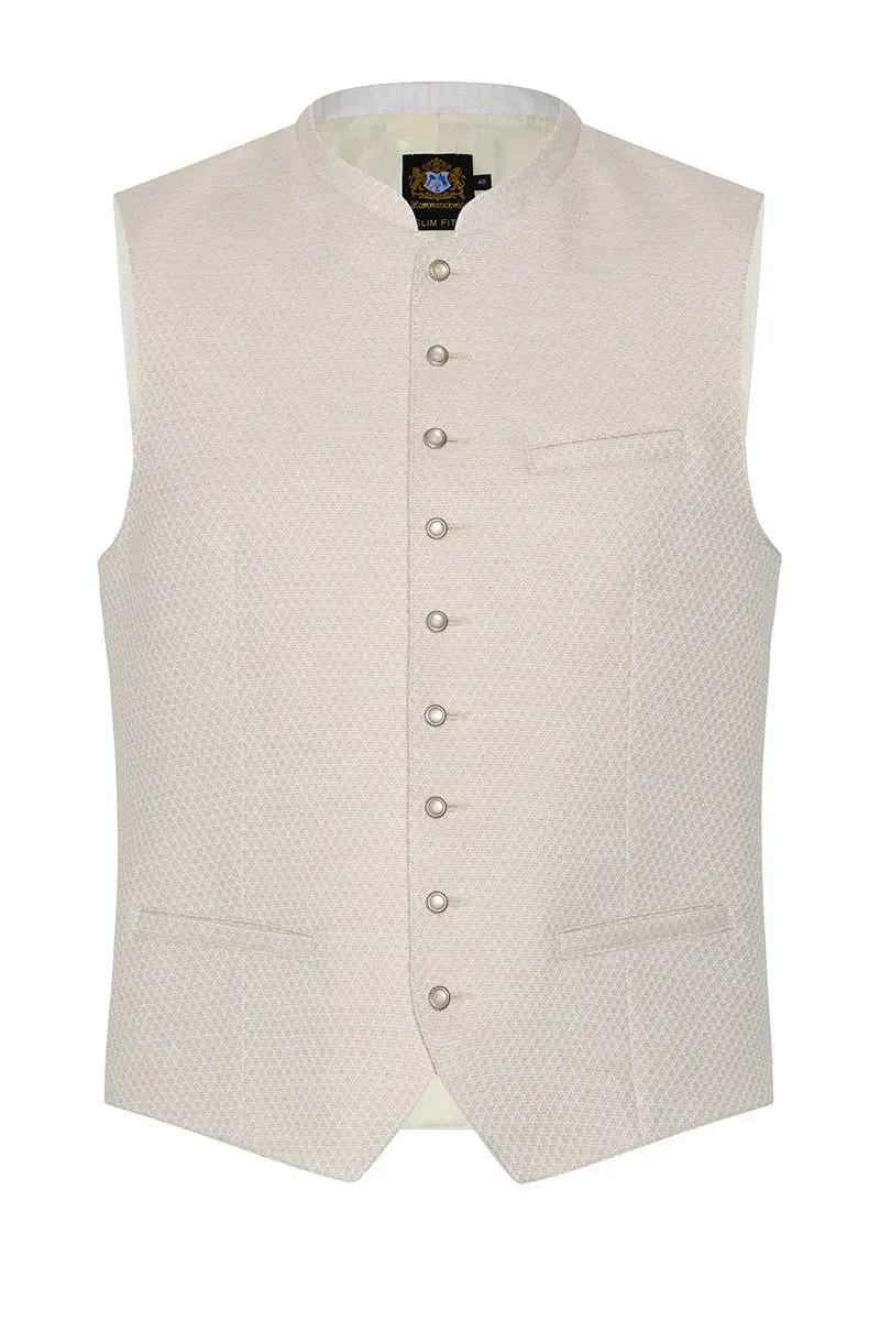 Trachtenweste creme Ferdi 013609 - slimfit ~ 58