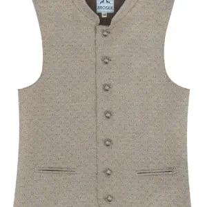 Kinder Trachtenweste BEN ~ 104 ~ taupe