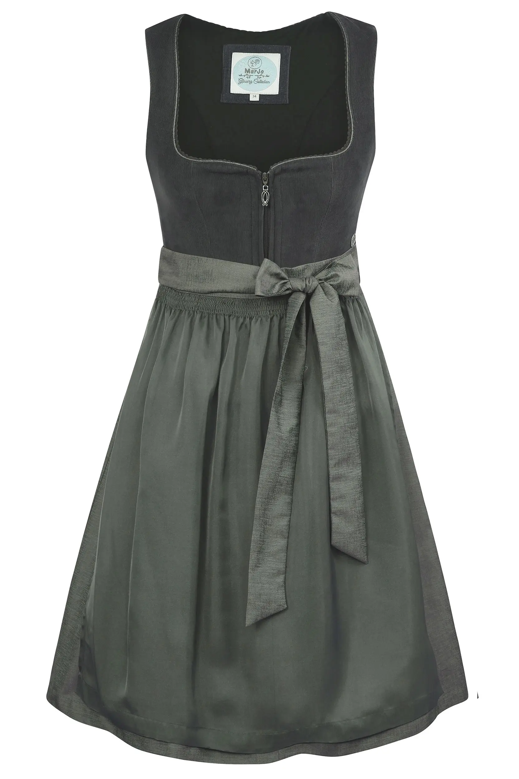 Dirndl LICHTENFELS (60 cm) ~ 34 ~ grau