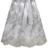 Dirndlschürze NADINA (65 cm) ~ S ~ silber