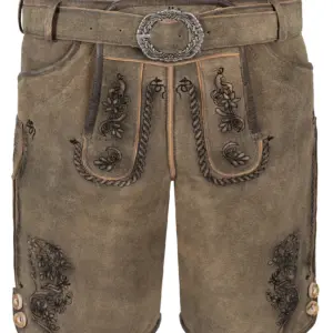 Kinder Lederhose FELIX ~ 116 ~ graubraun antik
