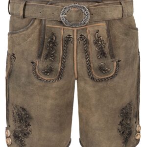 Kinder Lederhose FELIX ~ 116 ~ graubraun antik