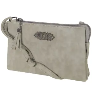 Dirndltasche mit Ornament ~ hellgrau