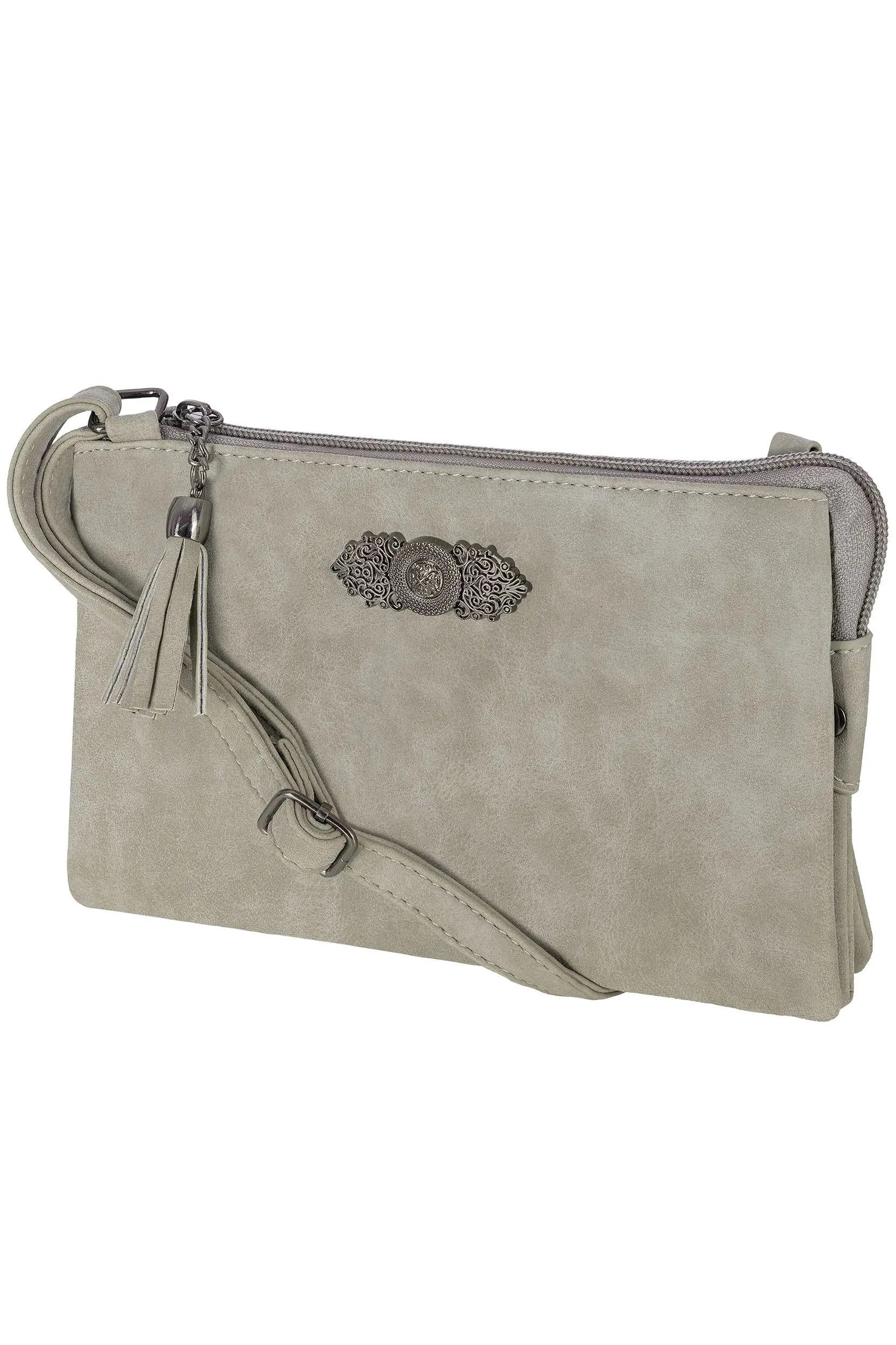 Dirndltasche mit Ornament ~ hellgrau