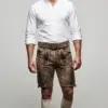 Lederhose kurz eiche gespeckt Boandlkaspar 015505 ~ 50