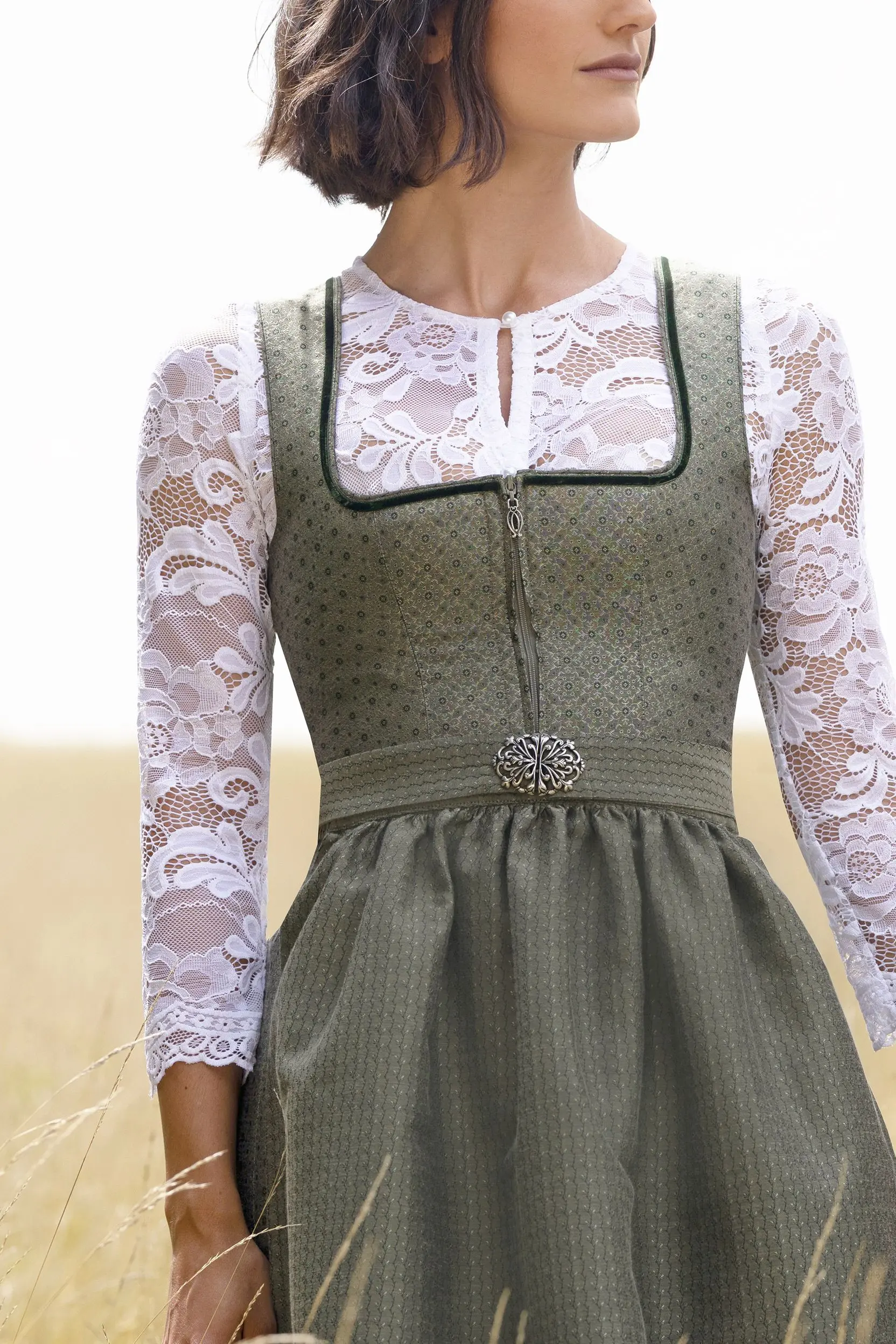 Dirndl PUCHBERG (75 cm) ~ 34 ~ oliv