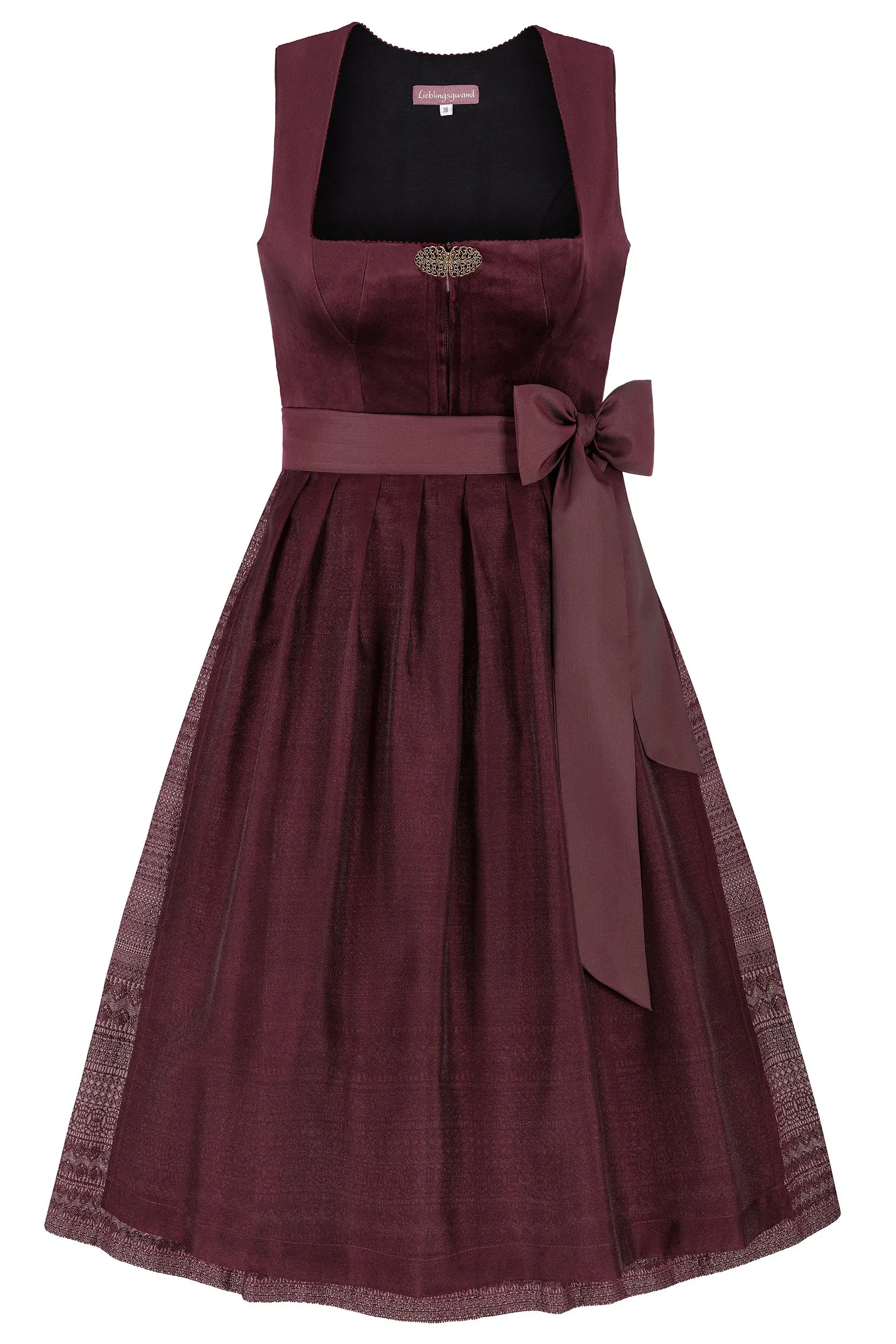 Dirndl JASMIN (70 cm) ~ 42 ~ bordeaux
