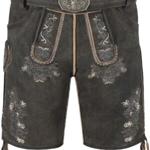 Lederhose BENE ~ 44 ~ graphit