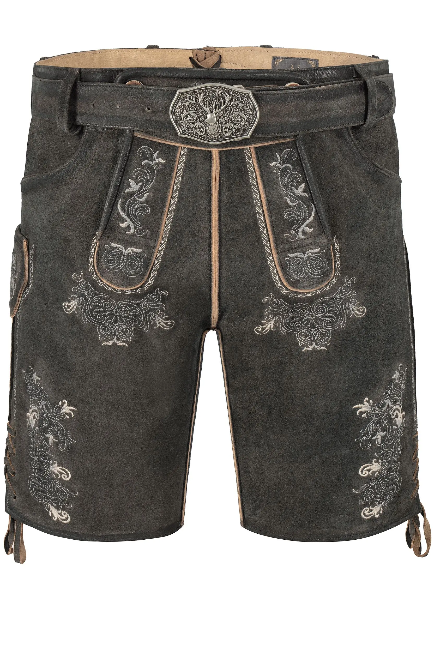 Lederhose BENE ~ 44 ~ graphit