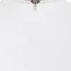 Perlenkropfband mit Strass-Ornament ~ kristall