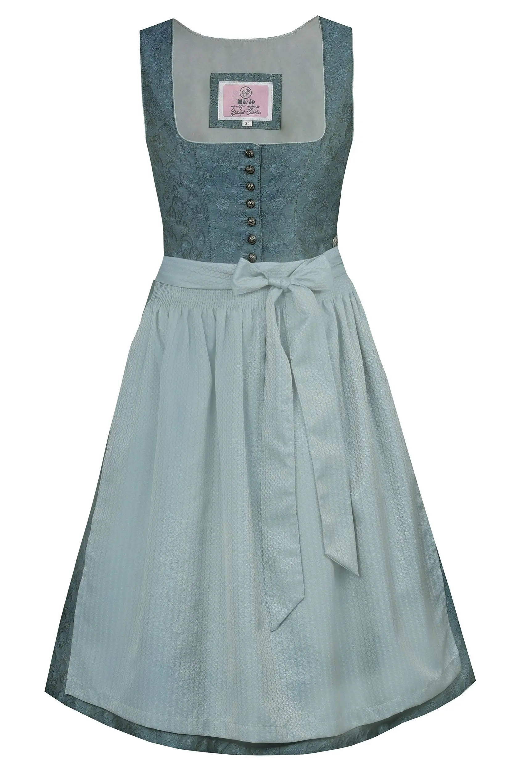 Dirndl EGGENTHAL (70 cm) ~ 38 ~ blaugrau