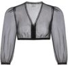 Dirndlbluse aus Chiffon ~ 34 ~ schwarz