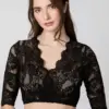 Dirndlbluse Alaya (schwarz