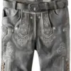 Trachtenlederhose Artur (hellgrau gespeckt