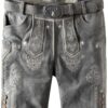 Trachtenlederhose Artur (hellgrau gespeckt