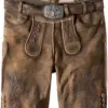 Trachtenlederhose Jordan (rehbraun gespeckt