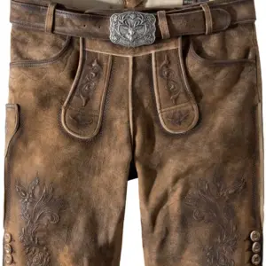Trachtenlederhose Jordan (rehbraun gespeckt