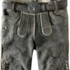 Trachtenlederhose Lewis (granit gespeckt