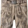 Trachtenlederhose Logan (hellgrau gespeckt