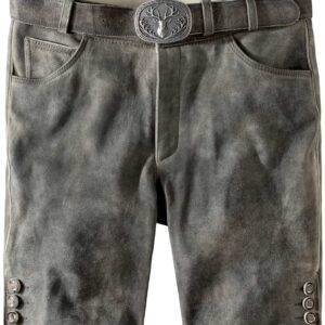 Trachtenlederhose Luka (granit gespeckt
